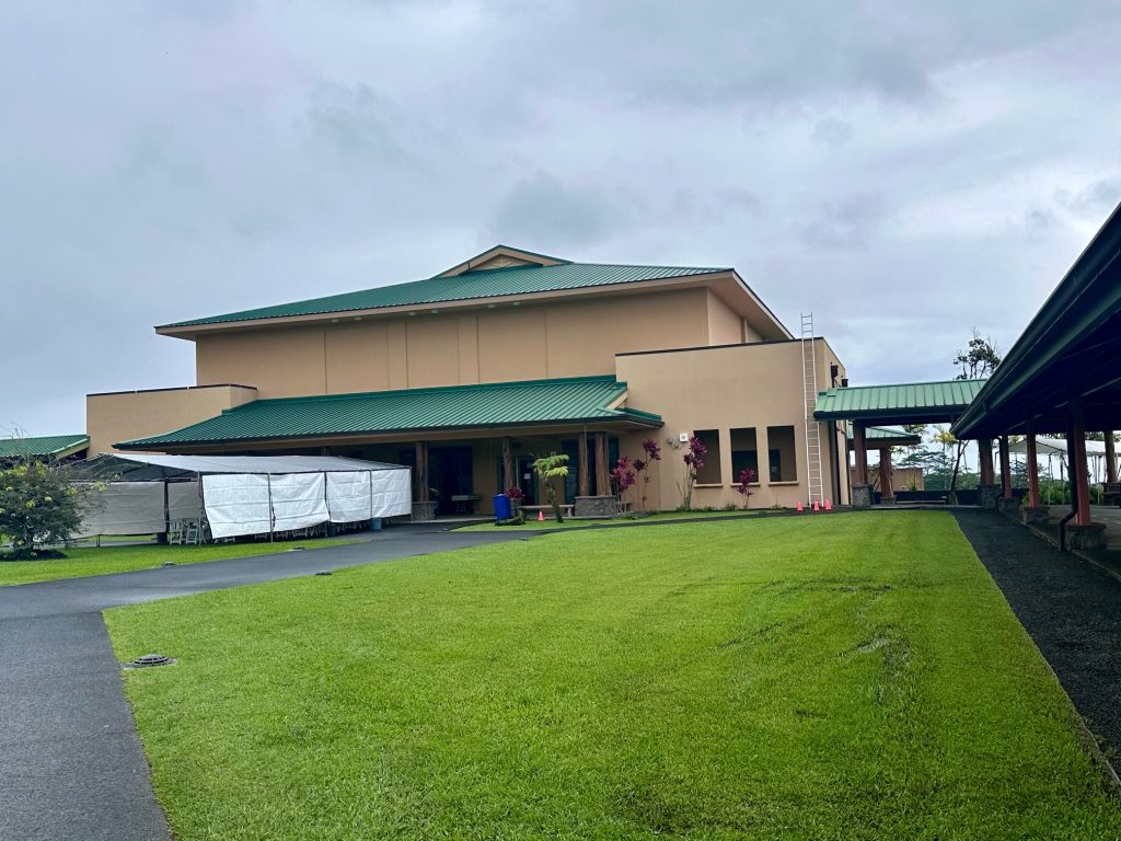 Photo of the front of the Kamehameha High School Chapel in Hawaii